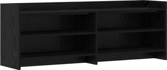 vidaXL Mueble De Tv 135 X 33 X 47 Cm Roble Negro Madera De Ingenier&iacute;a Vidaxl