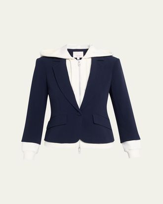 Cinq &agrave; Sept Khloe Le Petit Zip-Front Blazer