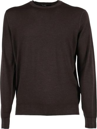 FILIPPO DE LAURENTIIS crew-neck wool sweater - Brown