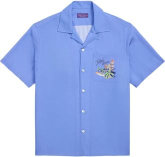 Ralph Lauren Purple Label Camicia con stampa - Blu