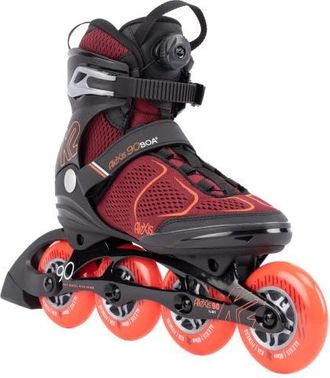 K2 Alexis 90 Boa Burgundy Womens Inline Skates in Burgundy/orange at Nordstrom, Size 10.5