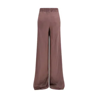 Rick Owens Silk Trousers - Brown