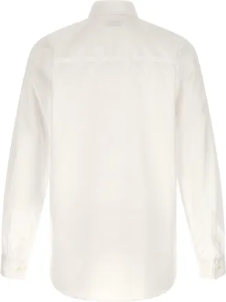 Dries Van Noten Integrated Tie Panel Shirt - White