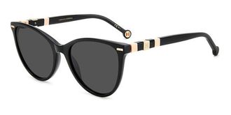 Carolina Herrera HER 0107/S KDX/IR Womens Sunglasses Black Size 57