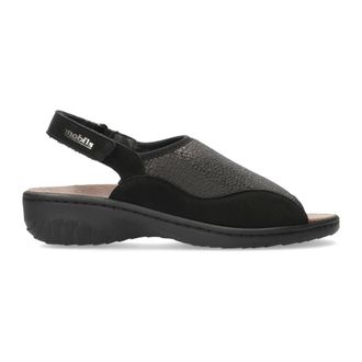 Mephisto Comfortabele Gisella damessandaal - Dames - Sandalen - Zwart - 35 EU - Leer - Schoenen