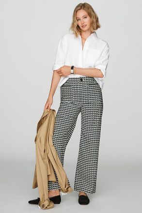 Maeve Colette High-Rise Wide-Leg Full-Length Pants