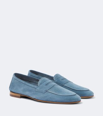Frescobol Carioca Leme suede penny loafers