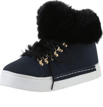 Generic Ladies Winter Boots Womens Snow Boots Comfortable and Warm Pull On Snow Boot Trekking Non Slip Winter Booties Faux Fur Lined Waterproof Comfortable fo