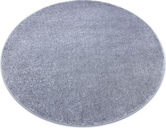 RugsX Rugsx - Alfombra Santa Fe C&iacute;rculo Plata 92 Llanura Color S&oacute;lido Grey Circulo 150 Cm