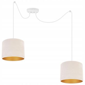 OEM Elegante L&aacute;mpara Colgante Ara&ntilde;a, Pantalla De Terciopelo Dorado