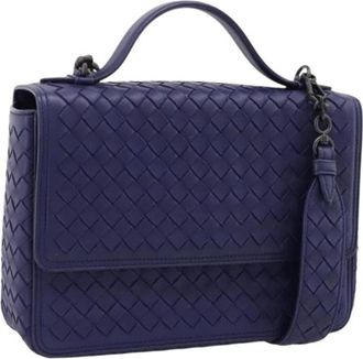 Bottega Veneta Pre-owned Shoulder Bag - Dames - Vintage Schoudertas - Paars - ONE Size - Leer - Vintage