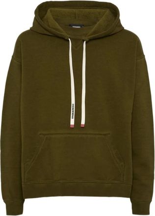 Dsquared2 Relax Fit Pullover Hoodie in Groen - Heren - Hoodies - Groen - L - Hoodies & sweatvesten