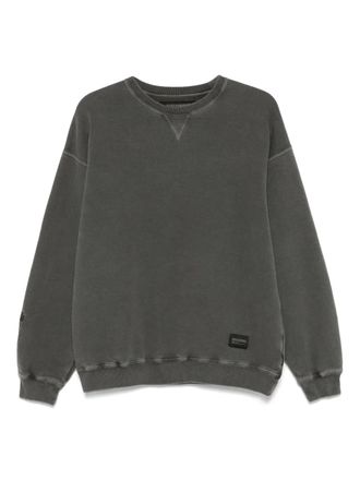 Neighborhood logo-patch sweatshirt - Black