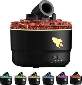 OEM Difusor De Aceites Esenciales De 200 Ml, Humidificador De Vapor Fr&iacute;o Con 7 Luces De Colores Y Temporizador, Apagado Autom&aacute;tico Sin Agua