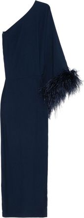 Taller Marmo Feathered Eternity maxi dress - Blue