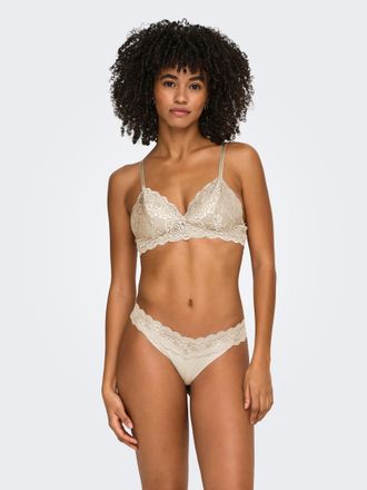 Only Bralette ONLY ONLCHLOE LACE PADDED BRALETTE ACC, Damen, Gr. XS, N-Gr, peach taffy, Spitze, Obermaterial: 95% Nylon, 5% Elasthan, unifarben, BHs Bralet