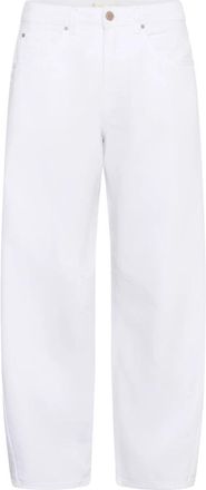 Cream Grace High Rise Wide Jeans - Dames - Loose Fit Jeans - Wit - W26 - Katoen - Jeans