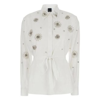 Pinko Shirts, female, White, Size: XS Carley Shirt