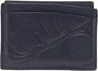 Carolina Herrera Tweedehands leren portemonnees - Dames - Vintage Accessoires - Blauw - ONE Size - Leer - Vintage