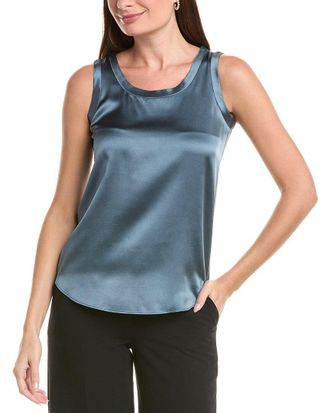 Lafayette 148 New York Reversible Perla Silk Blouse
