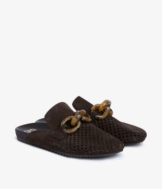 Pedro Garcia Slide clog brown suede| Braidy | Fall-winter 26 |