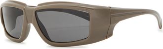 Rick Owens Documenta Rectangle-frame Sunglasses - Grey - One Size