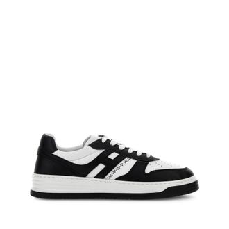 Hogan 0001c Sneakers - Heren - Sneakers - Zwart - 41 EU - Leer - Schoenen