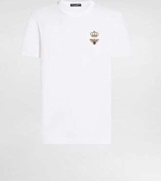 Dolce & Gabbana T-shirt M/corta Giro - Man T-shirts And Polos White Cotton 56