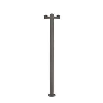 Netlighting Structure 3 Light Outdoor Lamp Post Dark Grey Base Only IP44 E27