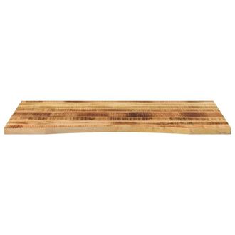 Berkfield Home Beautiful Desk Top with Curve 110x80x2.5 cm Solid Wood Rough Mango in Brown