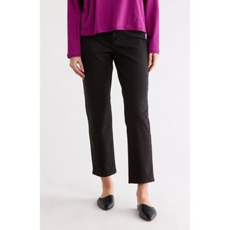 Eileen Fisher High Waisted Ankle Slim Fit Jeans in Black at Nordstrom Rack, Size Medium
