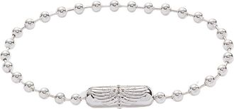 Alex and Ani Ball Chain Barrel Closure Bracelet with Wings in Silver at Nordstrom, Size Small/medium