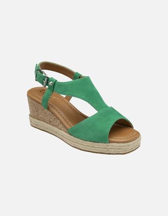 Lotus Womens Madalene Womens Wedge Sandals - Green - Size: 5