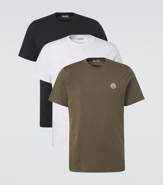 Moncler Set of 3 cotton jersey T-shirts