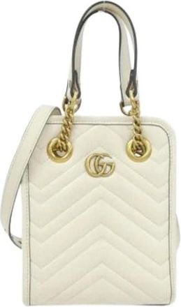 Gucci Pre-owned Mini Bags, female, White, Size: ONE SIZE Pre-owned Vintage Mini Handbag