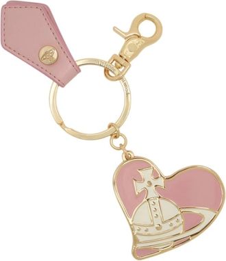 Vivienne Westwood Accessoires, Dames, Roze, ONE Size, Orb Heart Keychain