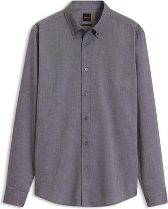 BOSS Regular-fit button-down shirt in Oxford cotton