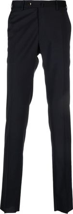 Pantaloni Torino mid-rise tapered trousers - men - Elastane/Wool/Polyester - 60 - Blue