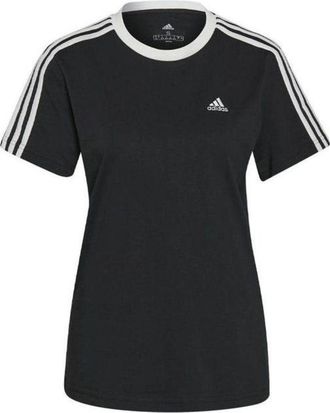 adidas (WMNS) adidas Essentials 3-Stripes T-Shirt Asia Sizing Black GS1379