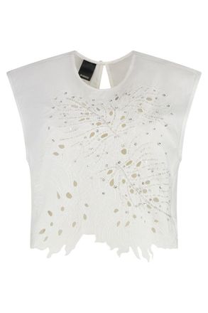 Pinko True Colors Cotton Crop Top