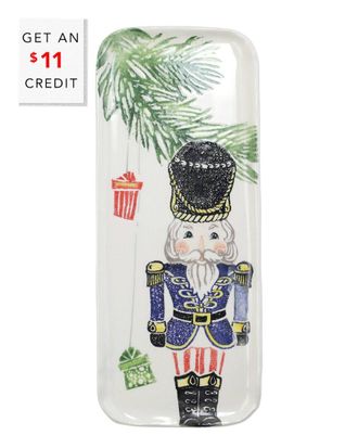 Vietri Vietri Nutcrackers Narrow Rectangular Platter With $13 Credit