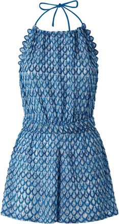 Missoni halterneck playsuit - Blue