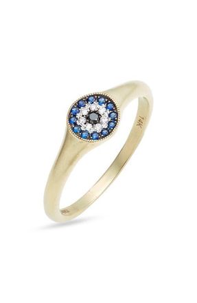 Meira T Evil Eye Ring in Gold at Nordstrom, Size 6.5