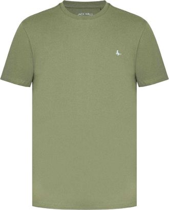 Jack Wills Sandleford-T-shirt met logo voor heren (Lichtgroen)