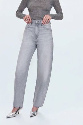 Pistola Denim Wes High Rise Barrel Jean In Enigma
