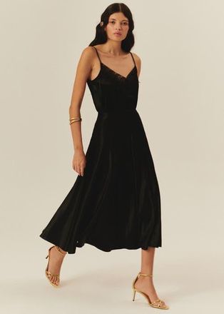 Exquise Kehlani Midi Skirt in Black at Nordstrom, Size X-Large
