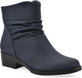 White Mountain Durbon Scrunch Bootie in Navy/Fabric at Nordstrom Rack, Size 7.5