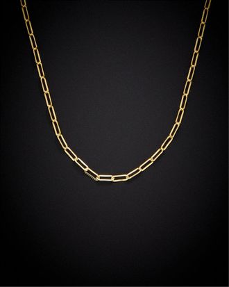 Italian Gold, Inc 18K Italian Gold 2.5Mm Polished Paperclip Chain Necklace