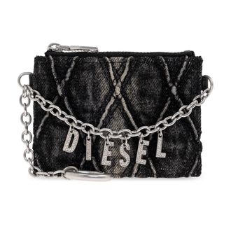 Diesel Wallets & Cardholders, female, Black, Size: ONE SIZE Charm-D Card Holder