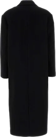 Loewe Wool Blend Coat - Black